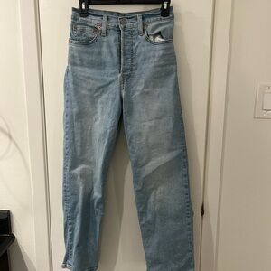 Classic Blue Women’s Levi Ribcage Jeans